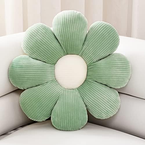 Sioloc Green Flower Throw Pillow 16 Inch