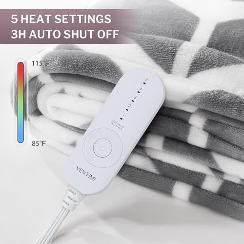 VENTIMI 50x60 Heated Throw with 5 Heat Levels