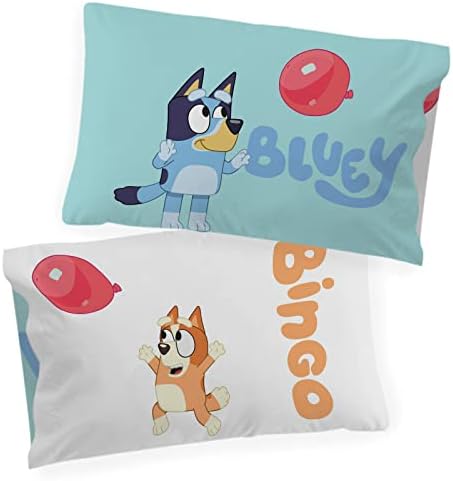 Jay Franco Bluey Bingo Reversible Pillowcase