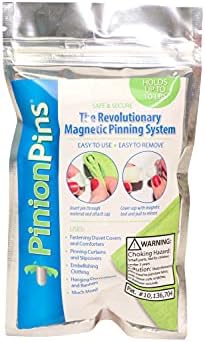 Pinion Pins Clear Magnetic Duvet Clips Pack of 8
