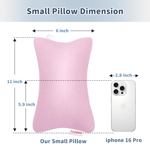 Pro Goleem Pink Travel Pillow for Kids and Camping