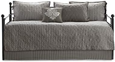 Madison Park Reversible Daybed Cover Set - 6 Piece with Shams and Bedskirt