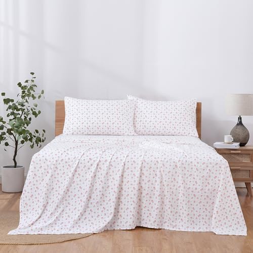 Modern Threads Silky Soft Microfiber Twin Sheet Set with Deep Pockets and Pillowcases