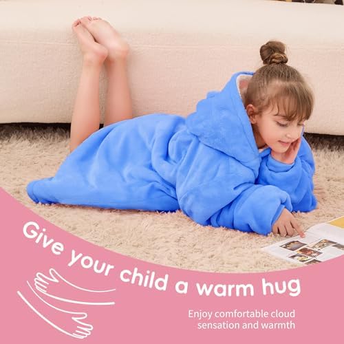 Yescool Wearable Blanket Hoodie for Kids
