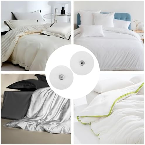 16pcs Duvet Snaps with 20 Acrylic Stickers for Secure Comforter Hold