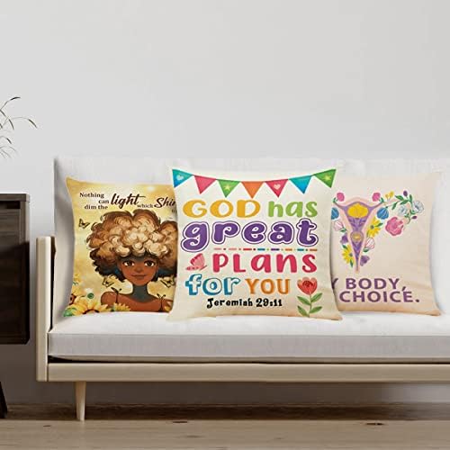Kids Bible Verse Throw Pillow Covers God Has Great Plans for You