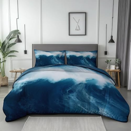 Blue Duvet Cover Twin XL with Matching Pillowcases