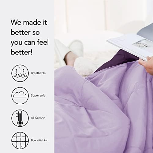 Seward Park Light Purple Reversible Comforter Twin XL
