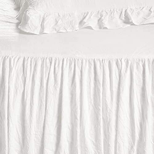 Lush Decor Ruffle Skirt Daybed Cover 5 Piece Set - White