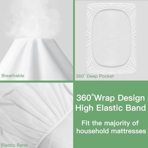 Sufdari Waterproof Mattress Protector Twin XL 1