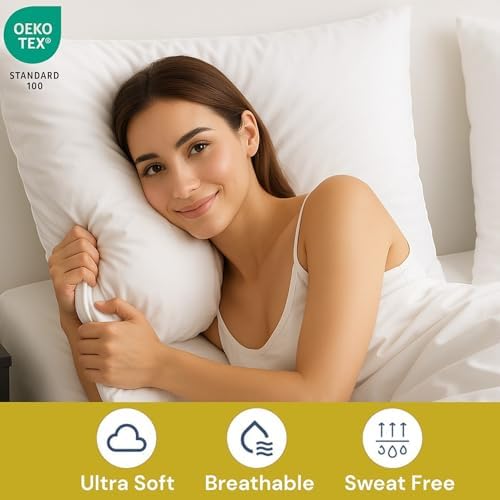 FEEKO Queen Size 4 Piece Microfiber Sheet Set