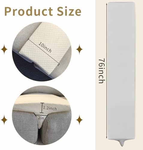 12 X 76 Twin to King Bed Converter Kit with Washable Cover White