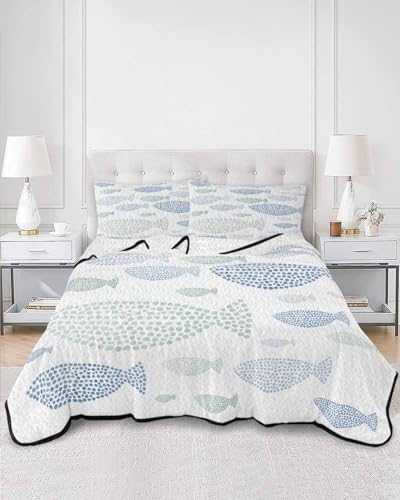 TocaHome Summer Quilt Twin XL 68x98 Inch with 2 Pillows