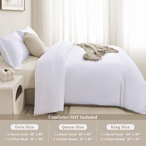 100 Cotton Duvet Cover Set Hidden Zipper QueenFull