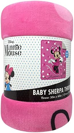 Jay Franco Disney Minnie Mouse Sherpa Throw Blanket - 50 x 60 Inches