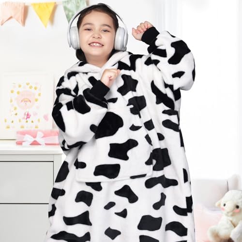 Waitu Fluffy Wearable Blanket for Kids Teens