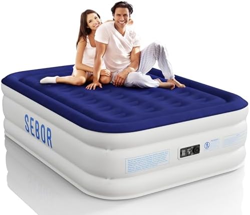 Sebor Air Mattress Full with Built-in Pump 18 Inch
