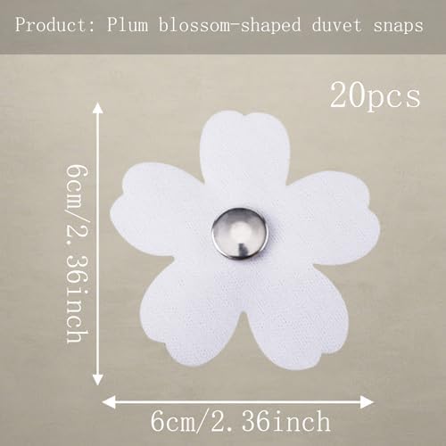 20pcs Duvet Snaps for Secure Fit