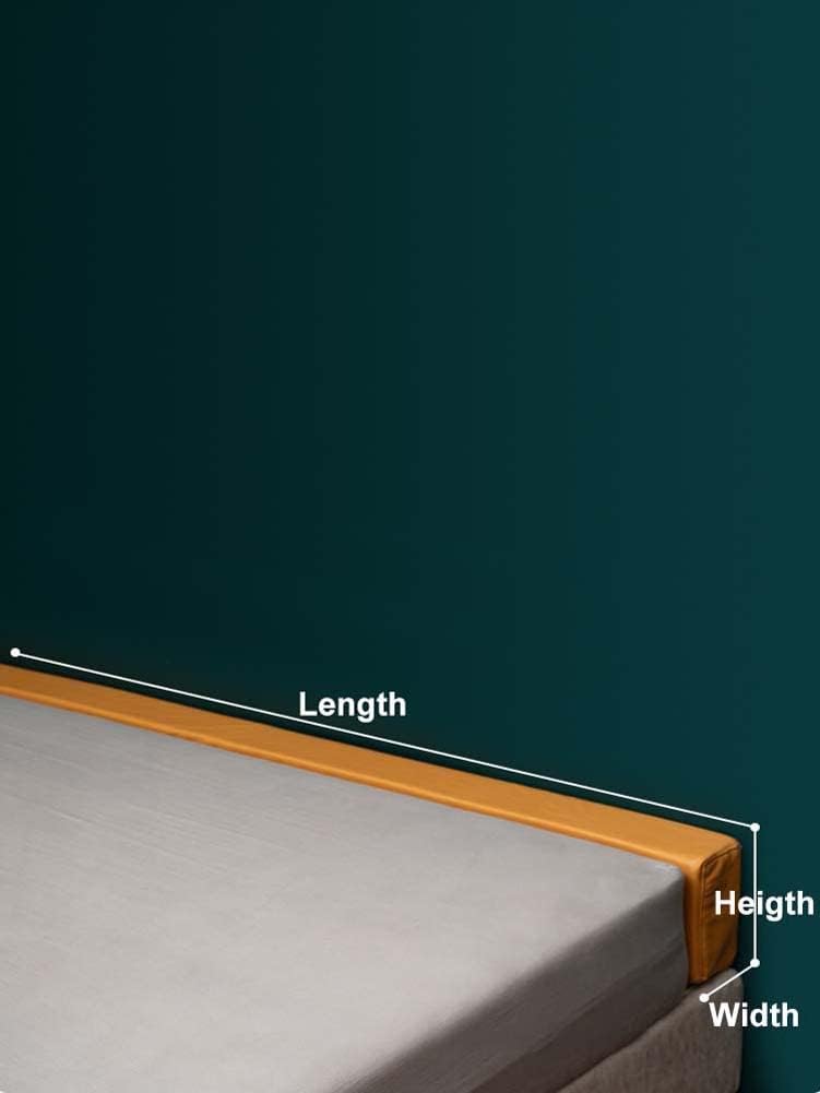 YURRO PU Leather Gap Filler Pillow Soft Headboard Support Bedside Protection