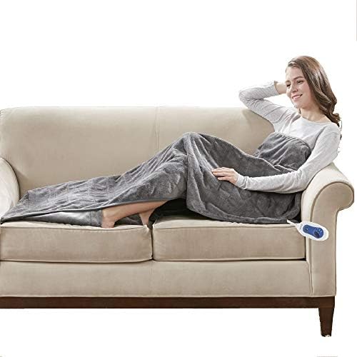 Beautyrest Foot Pocket Soft Microlight Plush Electric Throw