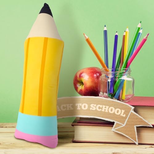 Cute Pencil Plush Pillow for Kids Classroom Decoration