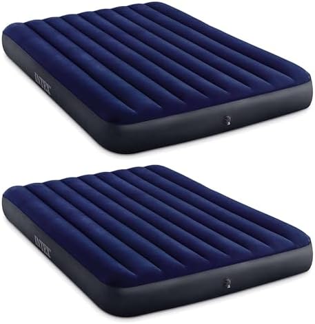 Intex 10 Inch Dura Beam Air Mattress with Plush Top 2 Pack