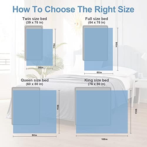 Topcee Cooling Blanket Queen Size 90x90 for Hot Sleepers