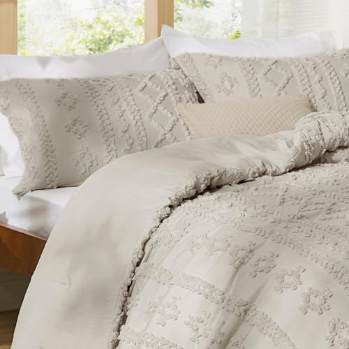 Bedsure Tufted Boho Comforter Set King