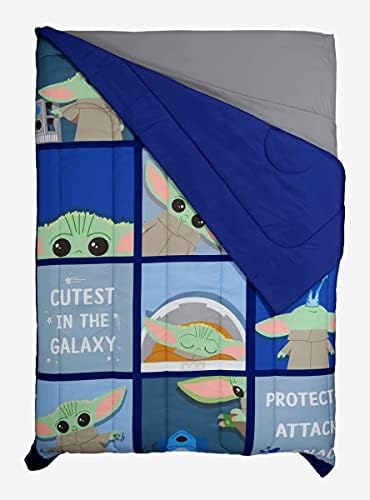 Star Wars The Mandalorian The Child Grid Comforter