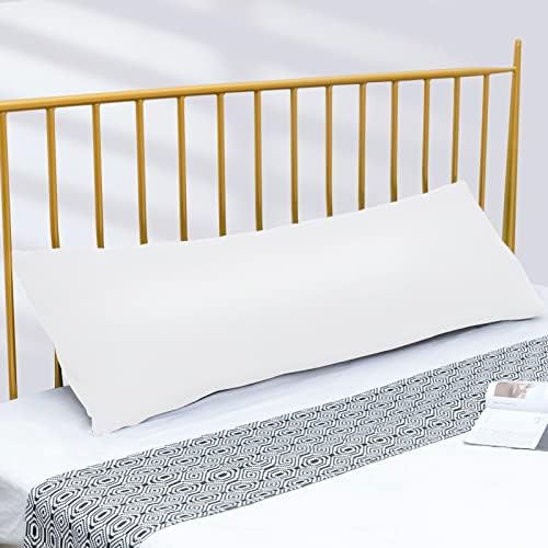 DOWNCOOL Luxury Full Body Pillow Insert with Microfiber Cover