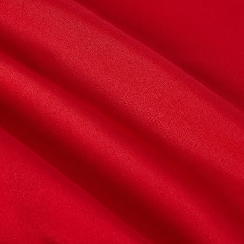 Amazon Basics Kids Comforter and Pillow Sham Set Red Twin