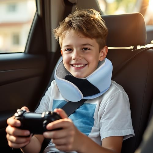 Proglobe Junior Travel Neck Pillow - Ergonomic Soft Washable Ages 413