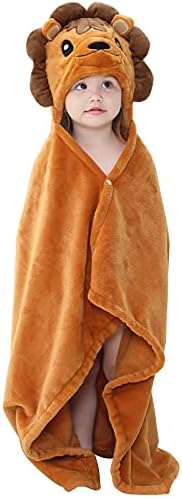 Arkwida Baby Bath Towel with Hood Flannel Blanket for Kids