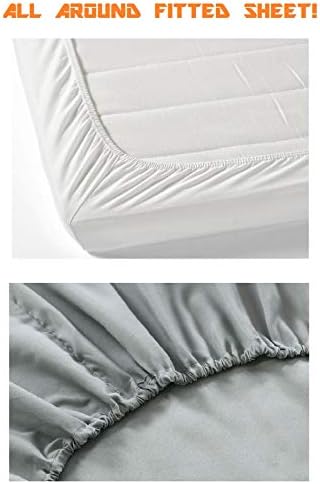 Elegant Comfort Luxury 4-Piece Microfiber Sheet Set - TwinTwin XL Silver Grey