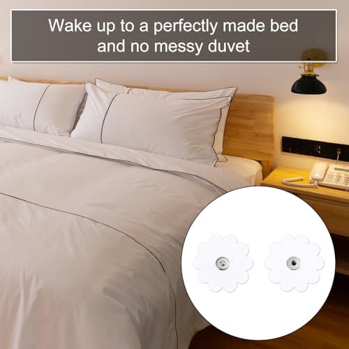 Gosknor 20pcs Flower Shaped Duvet Snaps