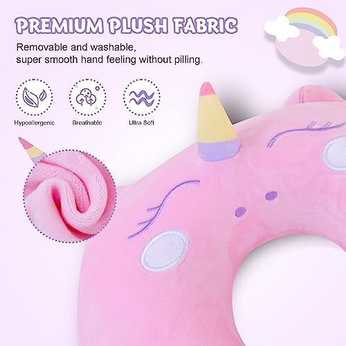 Cirorld Travel Pillow for Kids with Sleep Mask