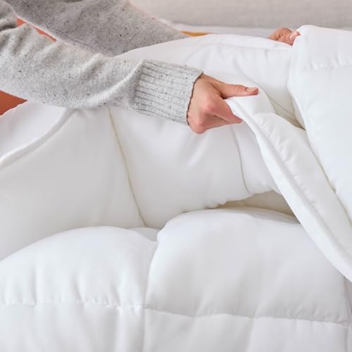 LINENSPA White Down Alternative Comforter and Duvet Insert Queen