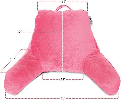 Clara Clark Reading Pillow - Medium Light Pink