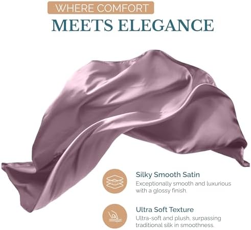 Casa Platino Twin Satin Sheets Set 3 pcs Pink