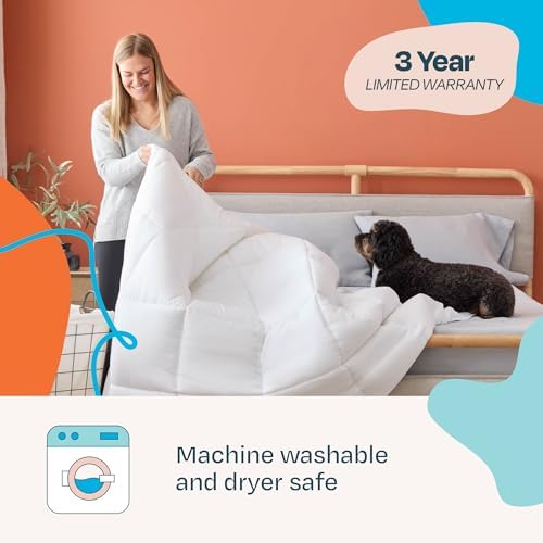 LINENSPA White Down Alternative Comforter and Duvet Insert Queen