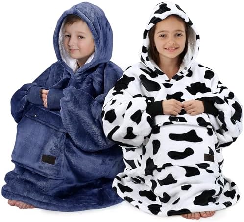 Catalonia Cozy Reversible Sherpa Hoodie for Kids