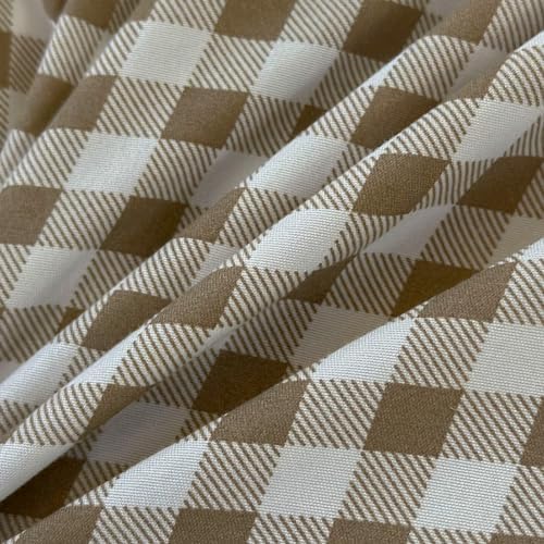 Twin Grid Gingham Duvet Cover Set - Washed Microfiber
