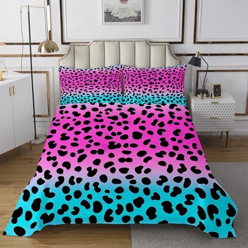 Feelyou Leopard Coverlet Set for Kids