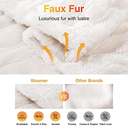 WOOMER Electric Heated Throw Blanket with 4 Heating Levels 1