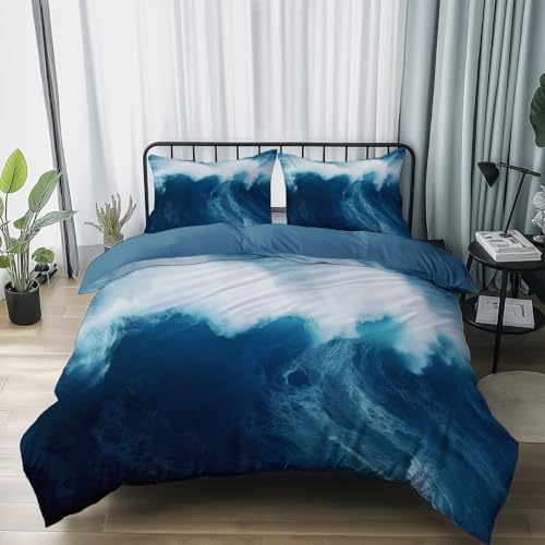 Blue Duvet Cover Twin XL with Matching Pillowcases