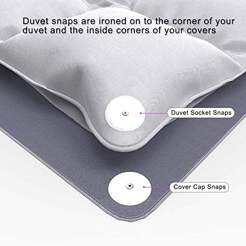 HX AURIZE Duvet Cover Snaps Metal 16 Pcs