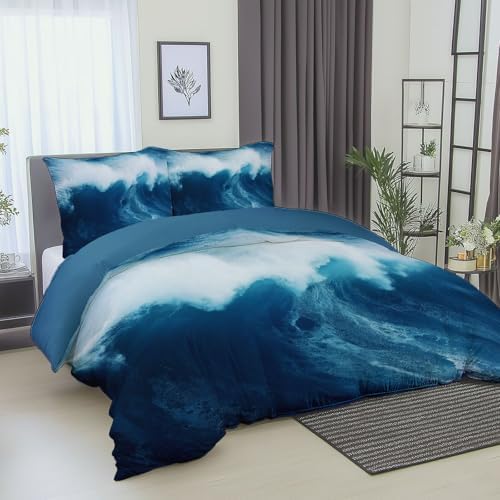 Blue Duvet Cover Twin XL with Matching Pillowcases
