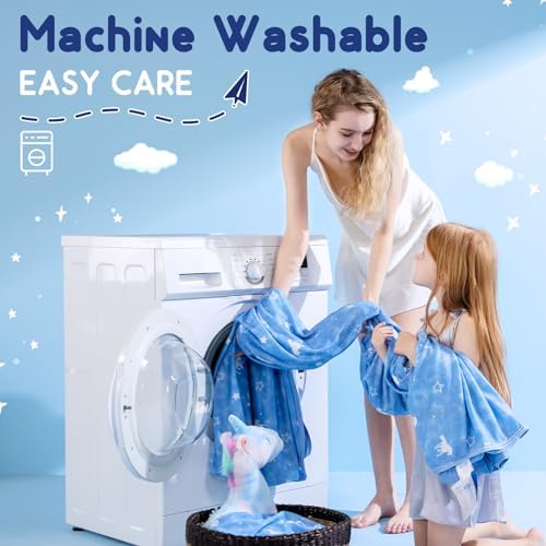 Elegear Kids Cooling Blanket with Glow in The Dark Design