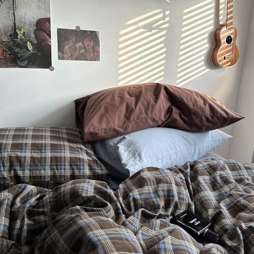 mixinni Buffalo Plaid Duvet Cover Set Twin XL 3 Piece