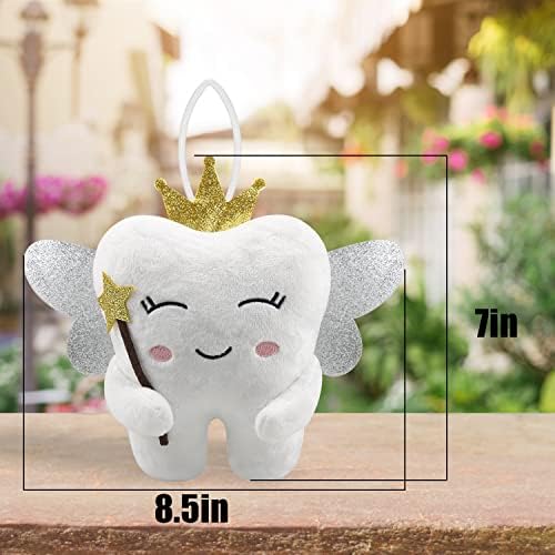 Tooth Fairy Pillow with Shiny Wings and Pockets